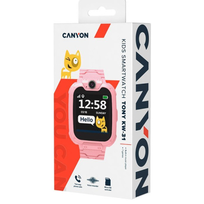 Часы детские Canyon CNE-KW31RR розовые