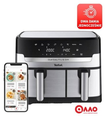 Аэрогриль (аэрофритюрница) Tefal Dual Easy Fry & Grill EY905D10