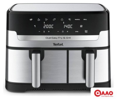 Аэрогриль (аэрофритюрница) Tefal Dual Easy Fry & Grill EY905D10