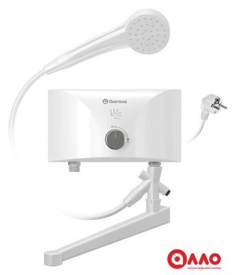 Проточный электрический водонагреватель кран+душ Thermex Vetro 6500 Combi Проточный электрический водонагреватель кран+душ Thermex Vetro 6500 Combi