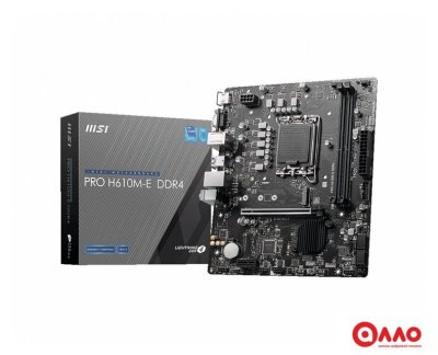 Материнская плата MSI PRO H610M-E DDR4