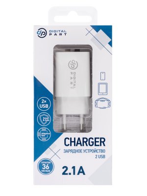 СЗУ Digitalpart WC-250 2.1A, белый