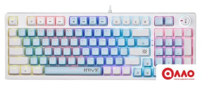 Клавиатура Defender Hawk GK-418 (белый, Outemu Brown)