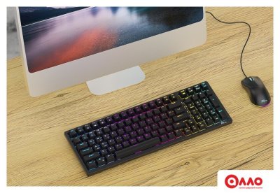 Клавиатура Royal Kludge RK98 RGB (черный, RK Brown)