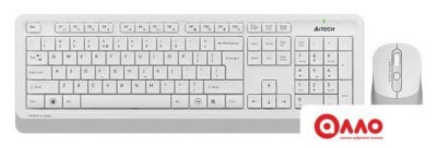 Офисный набор A4Tech Fstyler FG1010 (белый/серый)