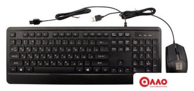 Офисный набор ТЕСЛА MKB-001 (черный)