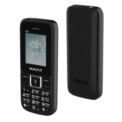 Мобильный телефон Maxvi C3n, черный