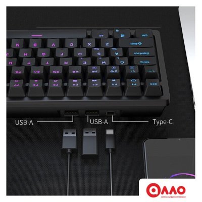 Клавиатура Royal Kludge RK98 RGB (черный, RK Red) Клавиатура Royal Kludge RK98 RGB (черный, RK Red)