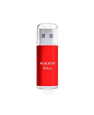 USB-накопитель Maxvi 64ГБ (FD64GBUSB20C10MP), красный