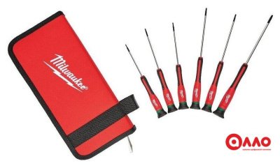 Набор отверток прецизионных Milwaukee 4932471869 (6 предметов) Набор отверток прецизионных Milwaukee 4932471869 (6 предметов)