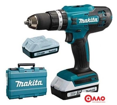 Ударная дрель-шуруповерт Makita HP488DWAE (с 2-мя АКБ, кейс) Ударная дрель-шуруповерт Makita HP488DWAE (с 2-мя АКБ, кейс)