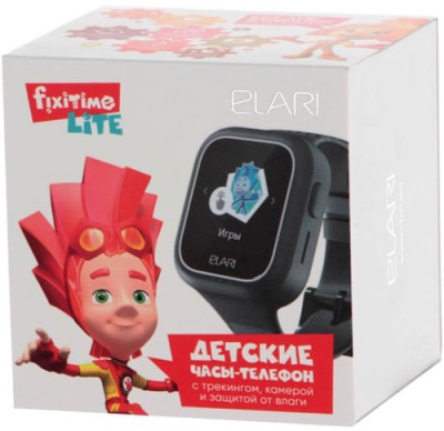 Часы-телефон детские Elari Fixitime Lite (FT-L), черные