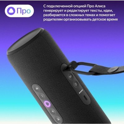 Портативная колонка Яндекс.Станция Стрит (YNDX-00030), черная