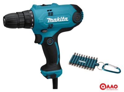 Дрель-шуруповерт Makita DF0300X3 (набор оснастки)