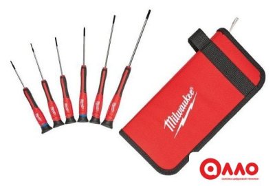 Набор отверток прецизионных Milwaukee 4932471869 (6 предметов) Набор отверток прецизионных Milwaukee 4932471869 (6 предметов)