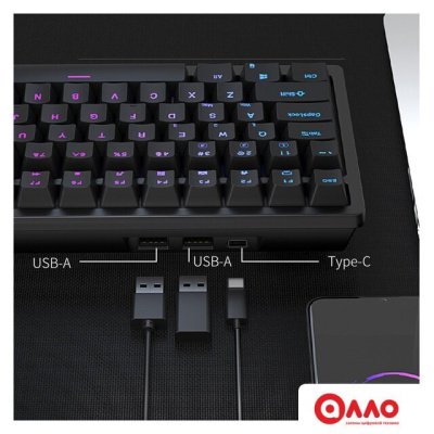 Клавиатура Royal Kludge RK98 RGB (черный, RK Brown)