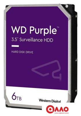 Жесткий диск WD Purple Surveillance 6TB WD63PURU