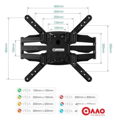 Кронштейн для телевизора Onkron M5 (черный)
