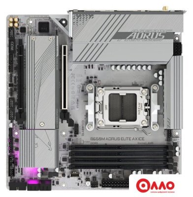 Материнская плата Gigabyte B650M Aorus Elite AX Ice