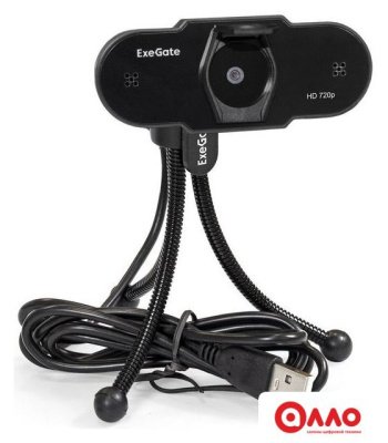 Веб-камера ExeGate BlackView C525 HD Tripod Веб-камера ExeGate BlackView C525 HD Tripod