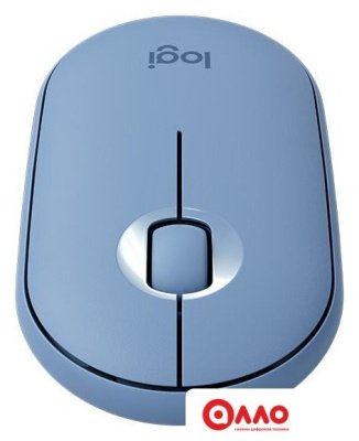 Мышь Logitech M350 Pebble (голубой)