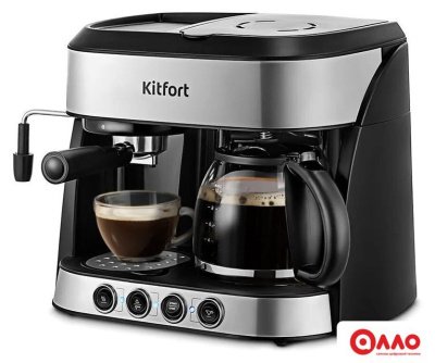 Рожковая кофеварка Kitfort KT-7185 Рожковая кофеварка Kitfort KT-7185
