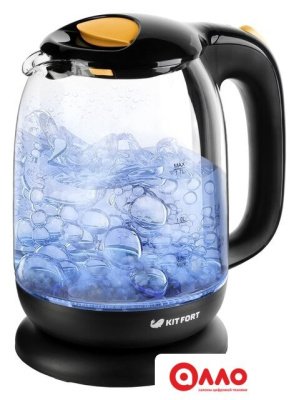 Электрический чайник Kitfort KT-625-4 (черный/желтый) Электрический чайник Kitfort KT-625-4 (черный/желтый)