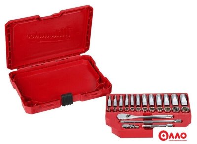 Набор трещотка с головками Milwaukee 4932464943 (28 предметов)