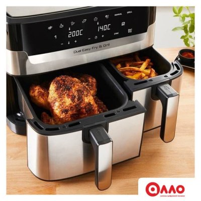 Аэрогриль (аэрофритюрница) Tefal Dual Easy Fry & Grill EY905D10