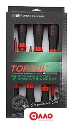 Набор отверток Toptul GAAE0704 7 предметов Набор отверток Toptul GAAE0704 7 предметов