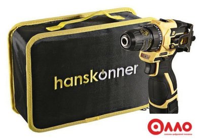 Дрель-шуруповерт Hanskonner HCD1645BLC (с 2-мя АКБ, сумка) Дрель-шуруповерт Hanskonner HCD1645BLC (с 2-мя АКБ, сумка)