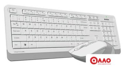 Офисный набор A4Tech Fstyler FG1010 (белый/серый)