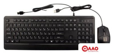 Офисный набор ТЕСЛА MKB-001 (черный)