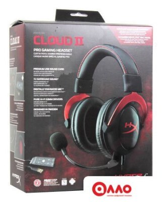 Наушники HyperX Cloud II (красный)