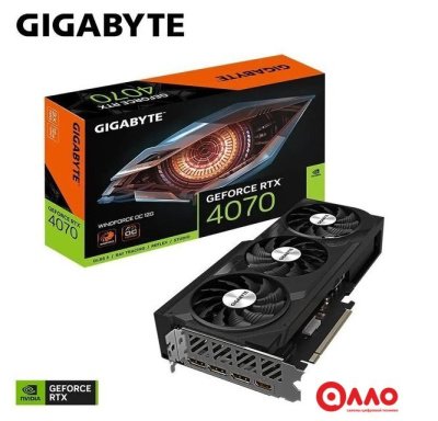 Видеокарта Gigabyte GeForce RTX 4070 Windforce OC 12G GV-N4070WF3OC-12GD