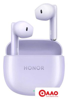 Наушники HONOR Earbuds X6 (сиреневый, международная версия) Наушники HONOR Earbuds X6 (сиреневый, международная версия)