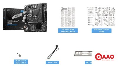 Материнская плата MSI Pro B760M-E DDR4