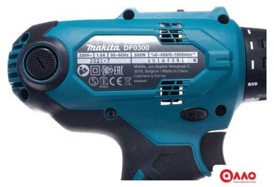 Дрель-шуруповерт Makita DF0300X3 (набор оснастки)