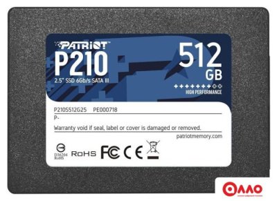 SSD Patriot P210 512GB P210S512G25