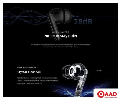 Наушники QCY T13 ANC 2 (темно-синий) Наушники QCY T13 ANC 2 (темно-синий)