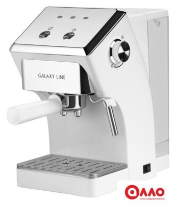 Рожковая кофеварка Galaxy Line GL0756 (белый) Рожковая кофеварка Galaxy Line GL0756 (белый)