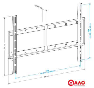 Кронштейн для телевизора Holder LCD-F6607