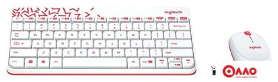 Офисный набор Logitech MK240 Nano 920-008212 (белый)