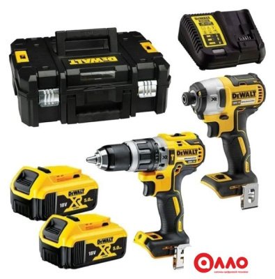 Наборы электроинструментов DeWalt DCK266P2T (шуруповерт, гайковерт, кейс)