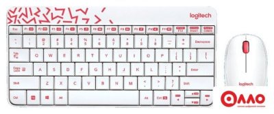 Офисный набор Logitech MK240 Nano 920-008212 (белый)