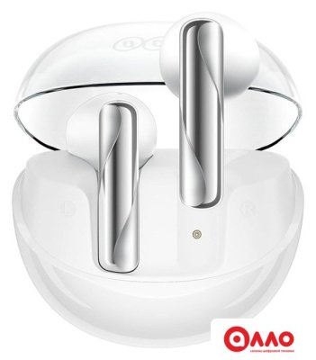 Наушники QCY AilyBuds Clear (белый/серебиристый) Наушники QCY AilyBuds Clear (белый/серебиристый)