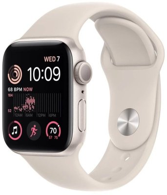 Часы многофункциональные Apple Watch Series SE (2nd Gen) 44 мм, сияющая звезда