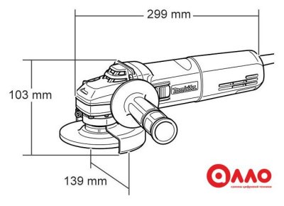 Угловая шлифмашина Makita 9565 CR