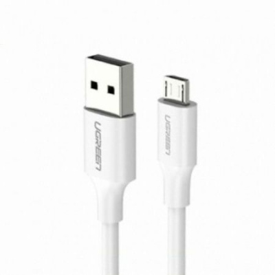 Дата-кабель UGREEN US289-60141, USB-A 2.0 Micro USB, 2A, 1m, белый