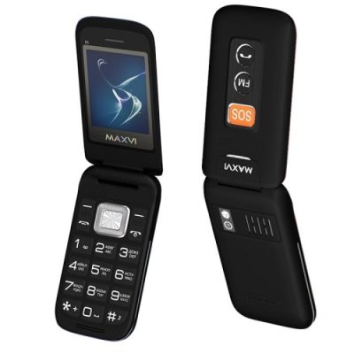 Мобильный телефон Maxvi E5 up черный